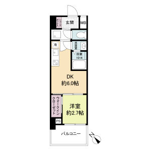 セレニテ西元町アリエの間取り図