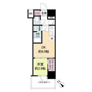 セレニテ西元町アリエの間取り図