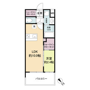 セレニテ西元町アリエの間取り図