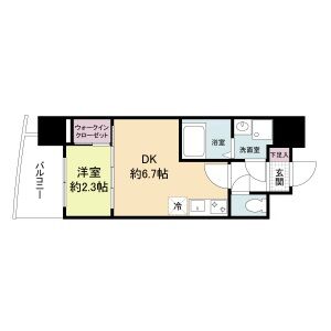 セレニテ難波西アリエの間取り図