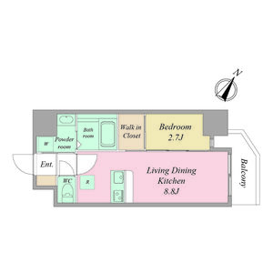 セレニテ西九条アリエの間取り図