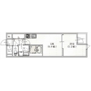 T-RISE北田辺 PRIMEの間取り図