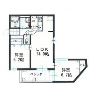 レジデンスアルファベットの間取り図