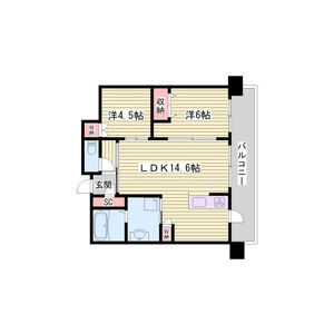 姫路ザ・レジデンスの間取り図