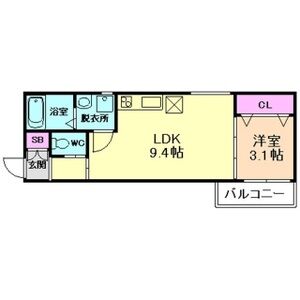 ル・レーヴ今津サウスの間取り図