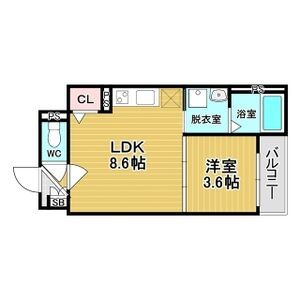 グリッター上新庄の間取り図