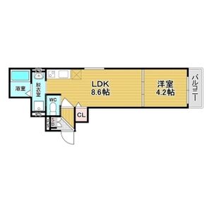 グリッター上新庄の間取り図