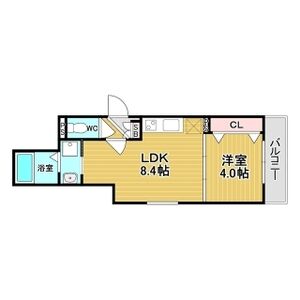 グリッター上新庄の間取り図