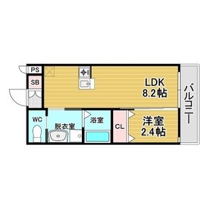 リアコート関大前IIの間取り図