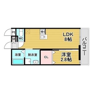 リアコート関大前IIの間取り図