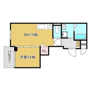 Aquamarine西北の間取り図