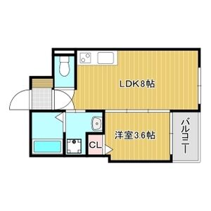 Aquamarine西北の間取り図