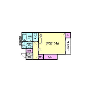 プレジール中道の間取り図