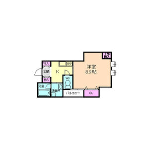 プレジール中道の間取り図