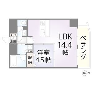 セレニテ梅田北Premiumの間取り図