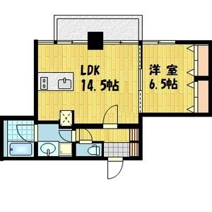 アスール江坂3rdの間取り図