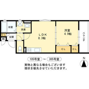 クレアール大久保の間取り図
