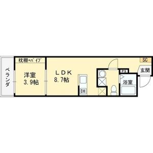 ルミナス尼崎の間取り図