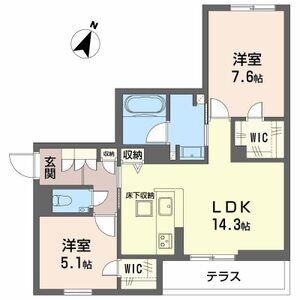 シャーメゾン神戸摩耶の間取り図