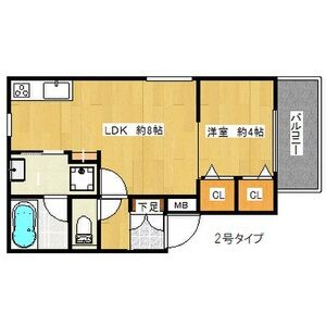 パロス江坂垂水町アイシアの間取り図