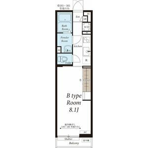 リブリ・スカイブルー サンの間取り図