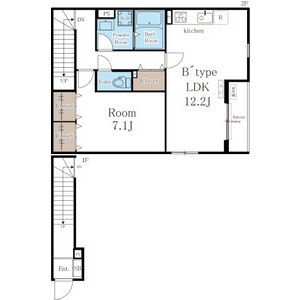 リブリ・長尾の間取り図