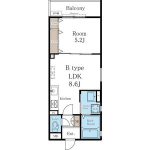 ラモーナ中野本町Iの間取り図