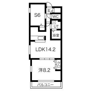銀閣寺道レジデンスの間取り図