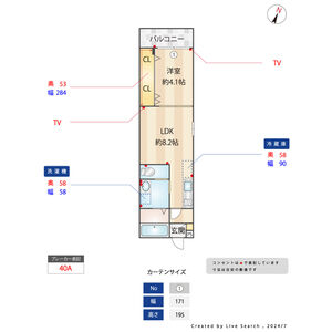 ALEGRIA南市岡の間取り図