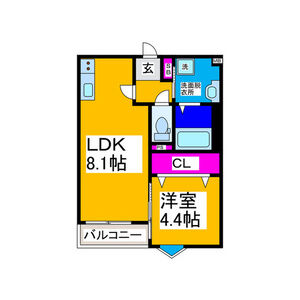 REGIES京都梅小路の間取り図