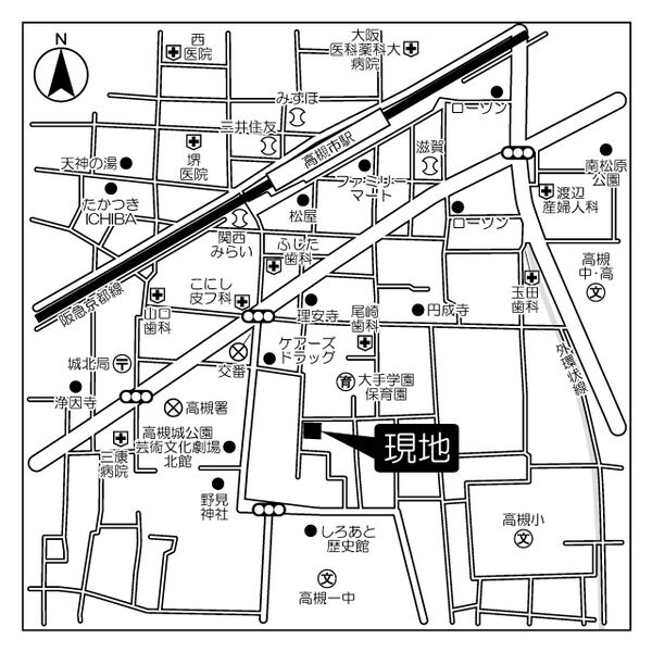 コンフォリア高槻の外観2枚目