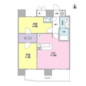 KMレジデンス堺東駅前の間取り図