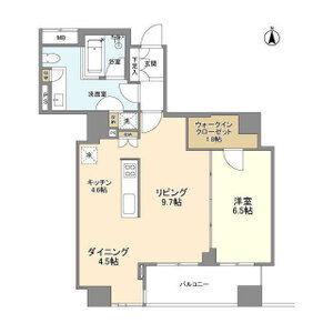 淀屋橋アップルタワーレジデンスの間取り図