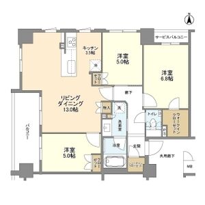 ブランズ京都御所西の間取り図
