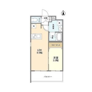 ウェルスクエア豊中服部の間取り図