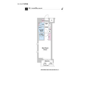コンフォリア京町堀の間取り図