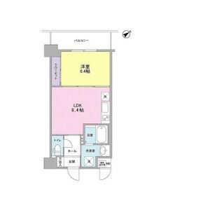 シティーコート大小路IIの間取り図