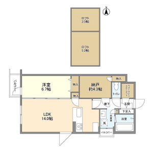 カーサ壬生寺道の間取り図