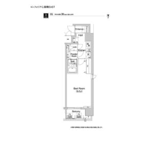コンフォリア心斎橋EASTの間取り図