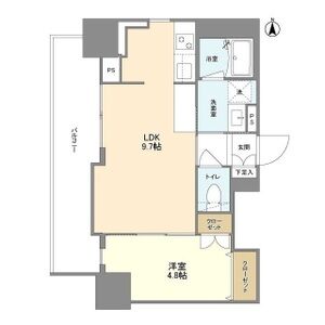 RJRプレシア南堀江の間取り図