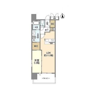 OPUS RESIDENCE SHINSAIBASHI SOUTHの間取り図