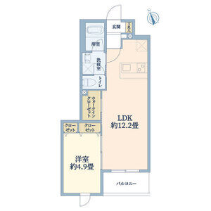 ウェルスクエア万代東の間取り図