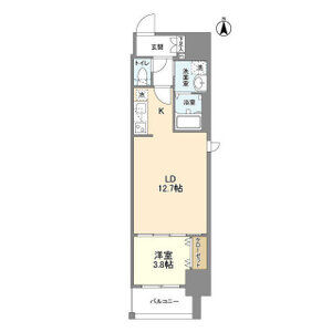 ラクラス堺筋本町の間取り図