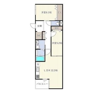 REGIES立花駅前の間取り図