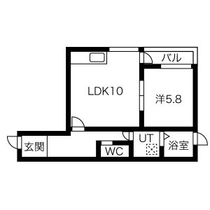 I. Residence天王寺の間取り図
