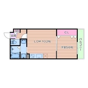 プレジール帝塚山の間取り図