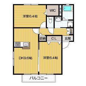 One step Bの間取り図