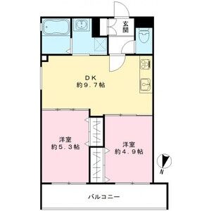 クリエオーレ下神田IIの間取り図