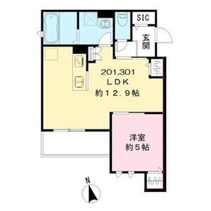 Tamadenishi Park Vieunoの間取り図