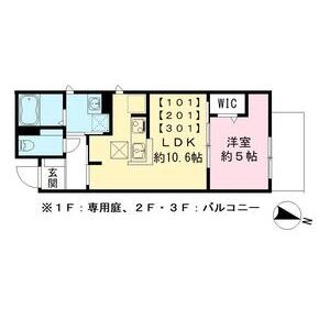 Bonheur K(ボヌールK)の間取り図